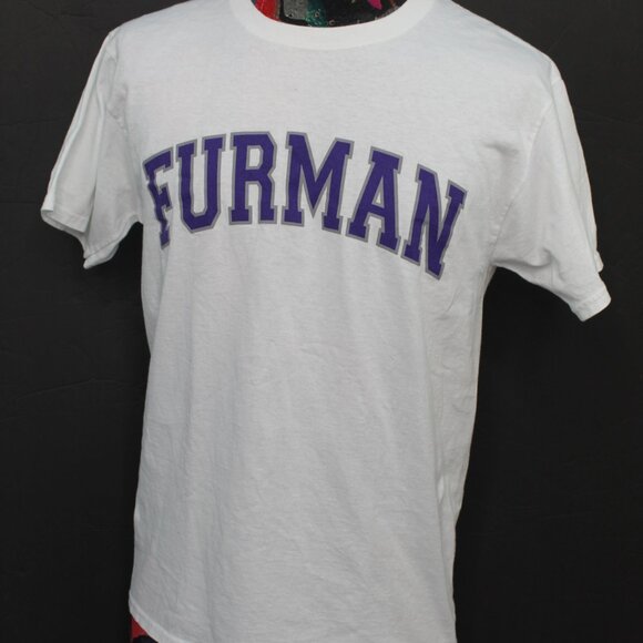 Furman University Champion Adult Tshirt White Size Medium - Picture 2 of 9